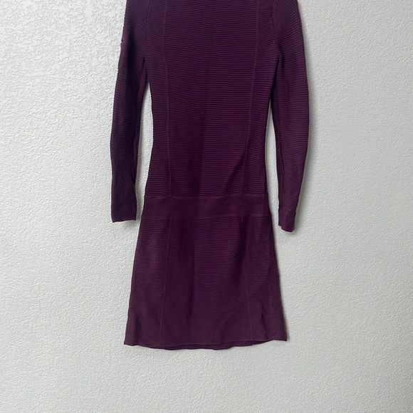 Athleta Dress Winter Cotton Wool Purple size Extra Small - Picture 9 of 11